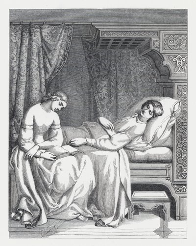 Illustration zu Tennysons Gedicht, Die Prinzessin von Daniel (after) Maclise