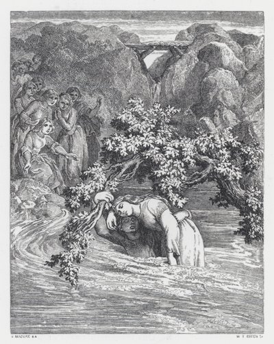 Illustration zu Tennysons Gedicht, Die Prinzessin von Daniel (after) Maclise