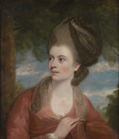 Porträt von Angelica Kauffmann, RA (1741–1807), Malerin von Daniel Gardner