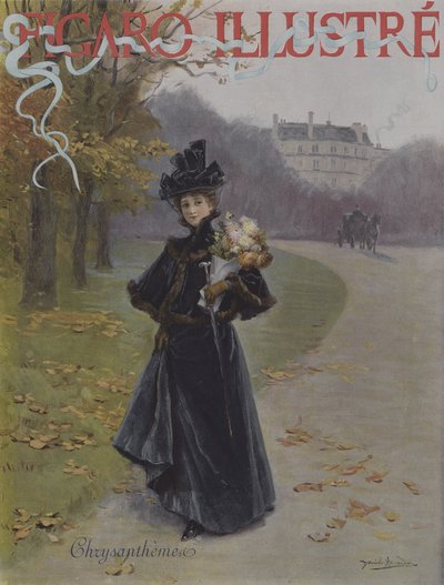 Chrysanthemen. Titelblatt von Le Figaro Illustré, November 1896 von Daniel Hernandez