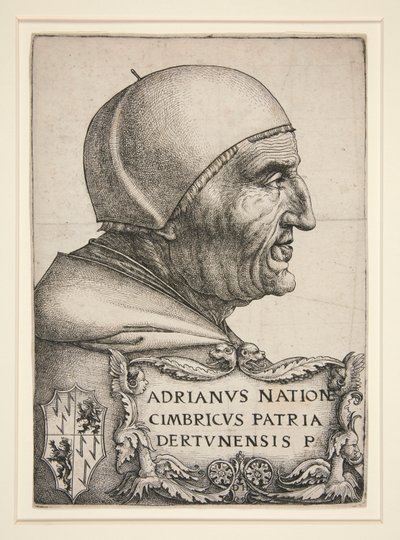 Porträt von Adrian VI. (Hadrian VI., Papst 1522-1523) von Daniel Hopfer