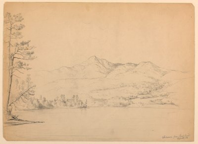 Chocorua-Berg vom Cara-Teich, New Hampshire von Daniel Huntington