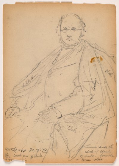 James Lenox sitzend, 19. Februar 1874 von Daniel Huntington