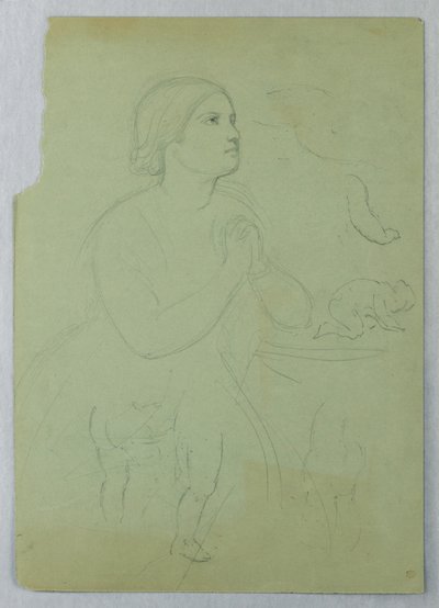 Studie für "Kommunion der t", 1845 von Daniel Huntington