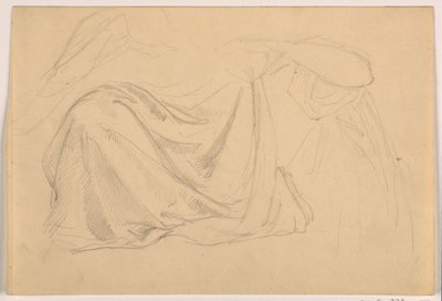 Studie für "Gerechtigkeit und Frieden: Draperie" von Daniel Huntington