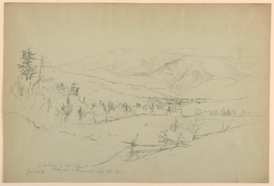 Mount Washington von der Straße bei Jefferson, New Hampshire von Daniel Huntington