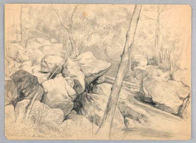 In der Nähe der Wasserfälle des Wildcat Brook, Jackson, New Hampshire von Daniel Huntington