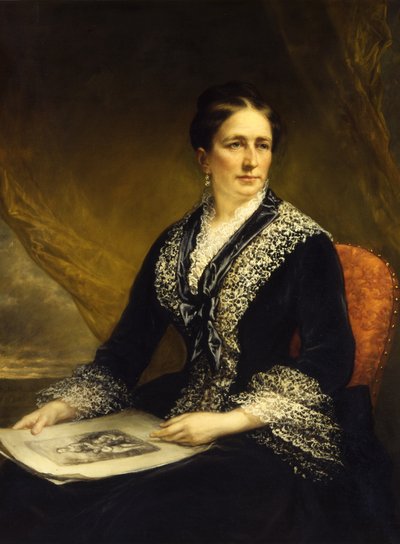 Porträt von Mary McCrea Stuart Mrs. Robert Leighton Stuart, ca. 1840-1885 von Daniel Huntington