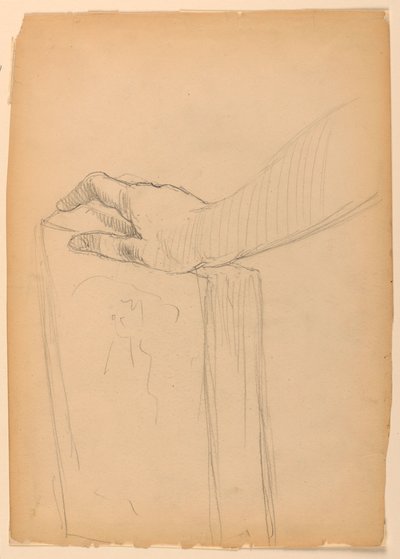 Studie einer rechten Hand auf einem Buch von Daniel Huntington