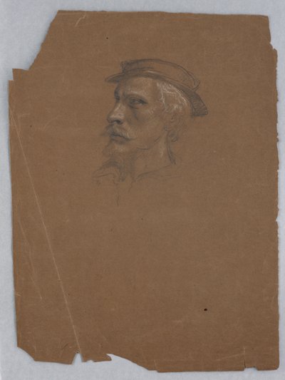 Studie von Tizian für "Tizian zeigt Karl V. und Clemens VII. die Grablegung" von Daniel Huntington