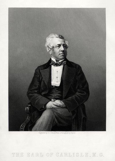 George William Frederick Howard, 7. Earl of Carlisle, britischer Politiker und Staatsmann, ca. 1880 von Daniel John Pound
