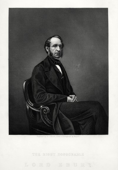 Richard Grosvenor, 2. Marquess of Westminster, englischer Aristokrat, um 1880 von Daniel John Pound