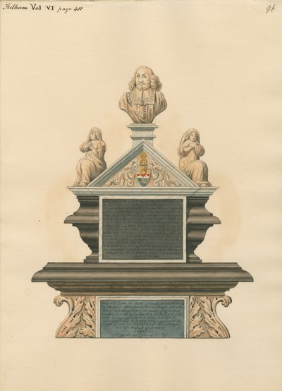 Denkmal für James Smith und Sarah Smith, seine Frau von Daniel Lysons