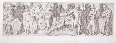 Harolds Treueeid an Wilhelm, geschworen über den verborgenen Reliquien der Heiligen, aus 