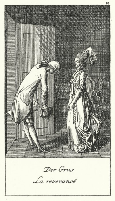 Der Gruß von Daniel Nikolaus (after) Chodowiecki