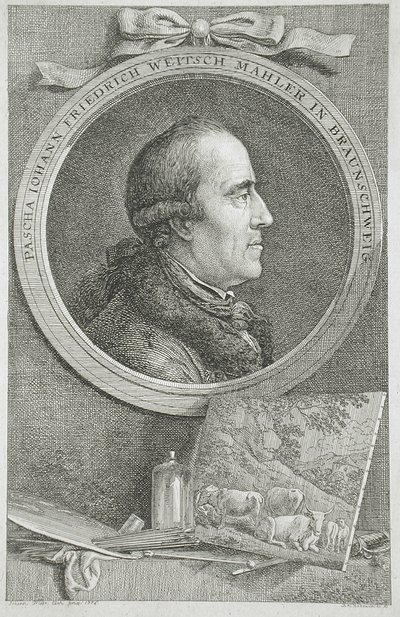 Porträt von Pascha Johann Friedeich Weitsch Mahler in Braunschweig von Daniel Nikolaus Chodowiecki