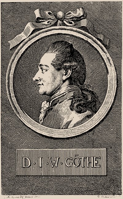 Porträt des Autors Johann Wolfgang von Goethe, 1776 von Daniel Nikolaus Chodowiecki