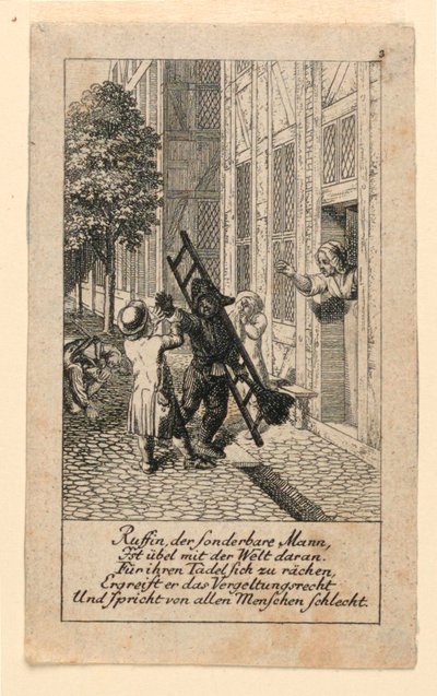 Die Vergeltung, Illustration für "Königl: Grosbrit [anische] Genealogischer Kalender auf das 1780 Jahr Lauenberg bey J.G. Berenberg" von Daniel Nikolaus Chodowiecki