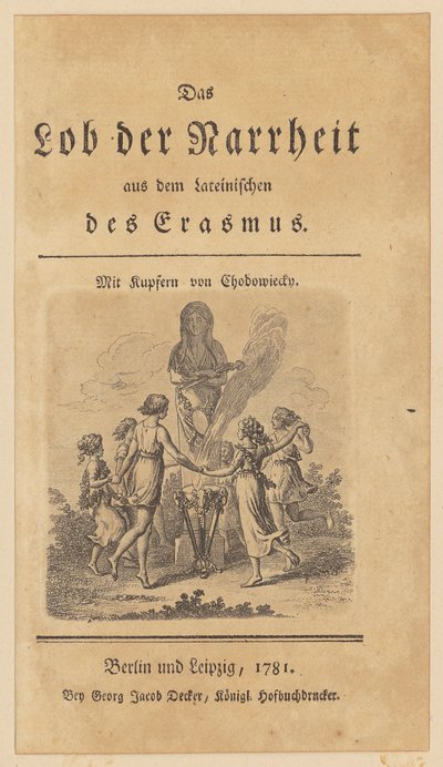 Titelblatt mit Vignette zu Erasmus