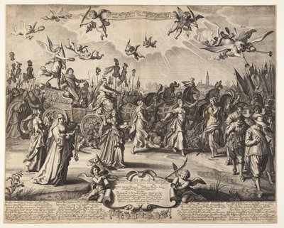 Der Triumphwagen von Prinz Hendrik von Oranien von Daniël van den Bremden
