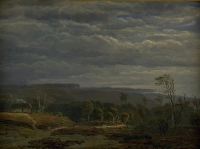Ansicht einer bewaldeten Landschaft in Jütland von Dankvart Dreyer