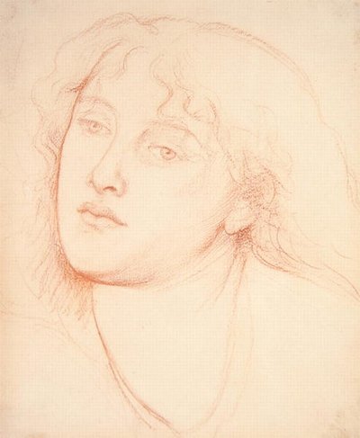 Kopf einer Frau von Dante Gabriel Charles Rossetti