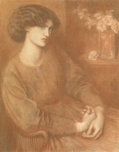Jane Morris, 1868 von Dante Gabriel Charles Rossetti