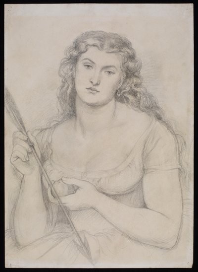 Studie für "Venus Verticordia", ca. 1863-64 von Dante Gabriel Charles Rossetti