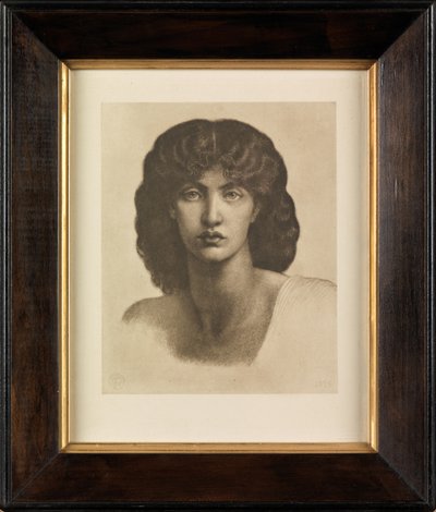 Studie von Jane Morris für Astarte Syriaca von Dante Gabriel Charles Rossetti