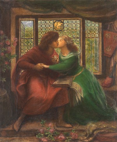 Paolo und Francesca da Rimini von Dante Gabriel Rossetti