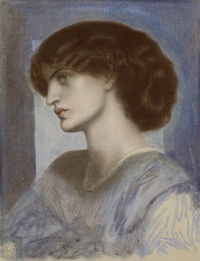 Porträt von Jane Morris, 1868-1874 von Dante Gabriel Rossetti