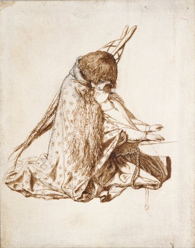 St. Cäcilia, ca. 1850er von Dante Gabriel Rossetti