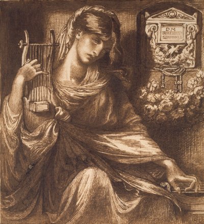 Die römische Witwe, ca. 1870er Jahre von Dante Gabriel Rossetti