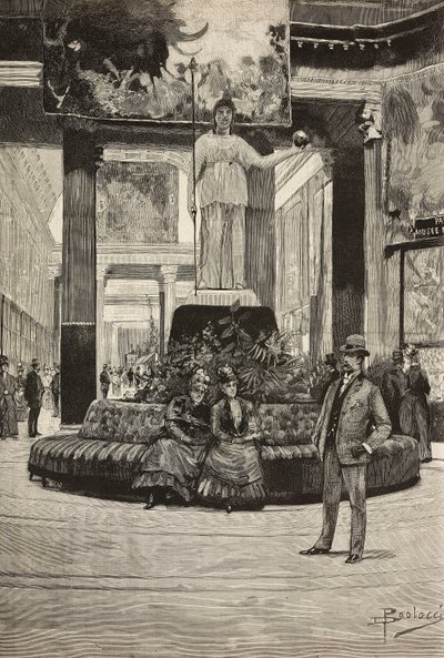 Ausstellung von Stoffen und Spitzen, Rotonda und Stoffgalerie, Rom, Italien von Dante Paolocci