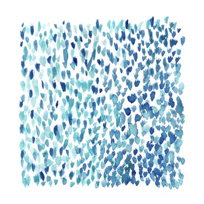 Blaue Aquarelltropfen von Danushka Abeygoda