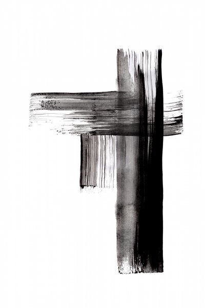 Fette Pinselstrichkreuz von Danushka Abeygoda
