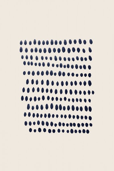 Minimalistische Indigo Punkte von Danushka Abeygoda