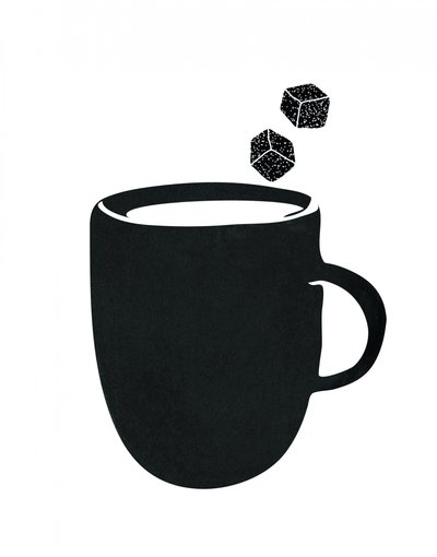 Süße Schwarze Kaffeetasse von Danushka Abeygoda
