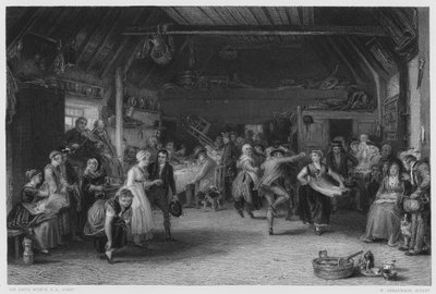Die Pfennighochzeit, nach dem Bild in der Königlichen Sammlung von David (after) Wilkie