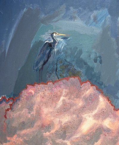 Großer blauer Reiher von David Alan Redpath Michie