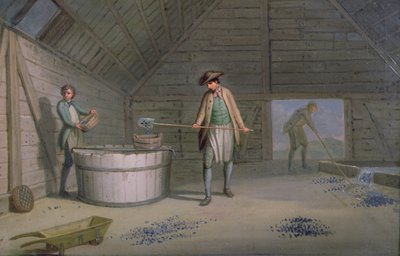 Bleibergbau bei Leadmills, das Waschen und Sieben des Bleis von David Allan