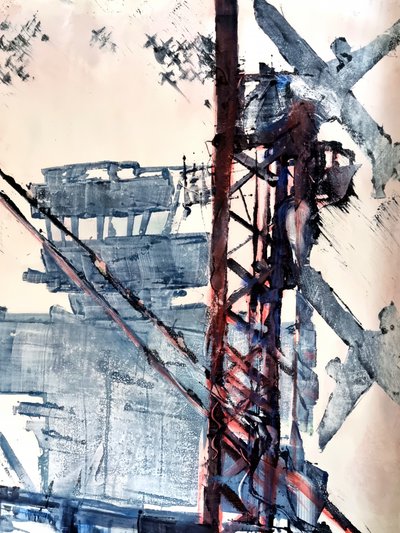 Abstrakte Industrie-Struktur von David Antonides