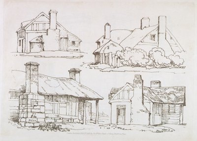 Tafel 3 aus Progressive Lessons on Landscape for Young Beginners, 1816 (Weichgrundradierung) von David Cox