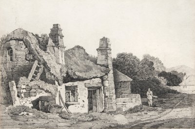 Verfallenes Cottage von David Cox