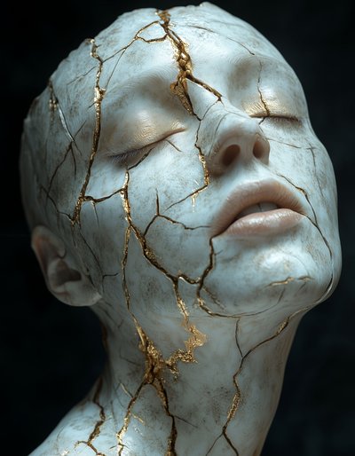Kintsugi Goldene Schönheit von David Drake