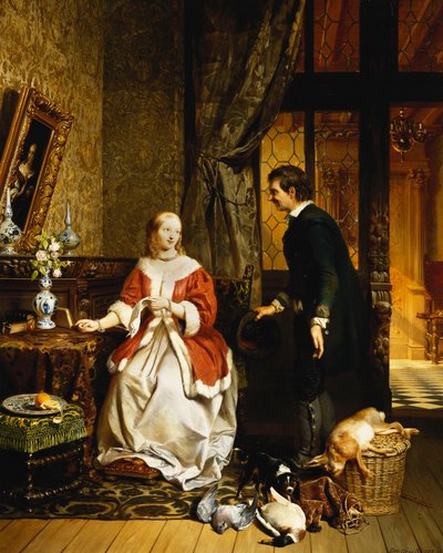 Zurück vom Markt, 1846 von David Emil Joseph de Noter