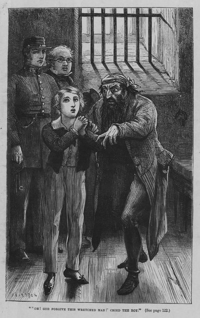 Illustration für Oliver Twist von Charles Dickens (Gravur) von David Henry Friston