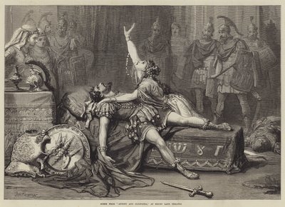 Szene aus Antonius und Cleopatra, im Drury Lane Theatre von David Henry Friston