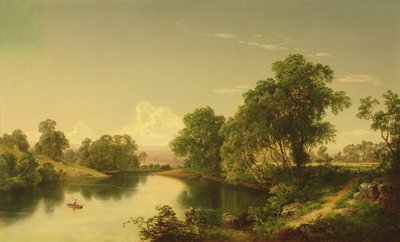 Am Esopus Creek, Ulster County, NY, 1859 von David Johnson