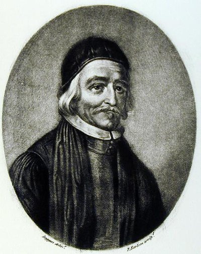 Porträt von Dr. Thomas Bailey, graviert von Richard Earlom (1743-1822) aus Illustrious Characters in British History (Mezzotint) von David Loggan
